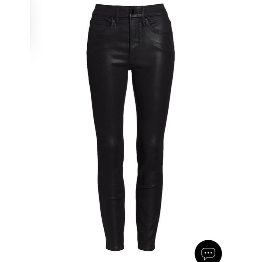 GOOD AMERICAN Good Legs Coated High-Waisted Skinny Jeans 0/25